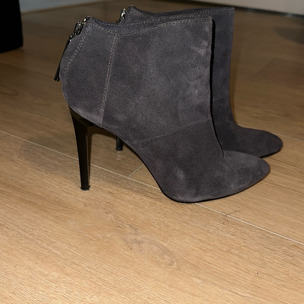 French Connection Soft Genuine Suede Bootie Heels Saks 5 Th Avenue